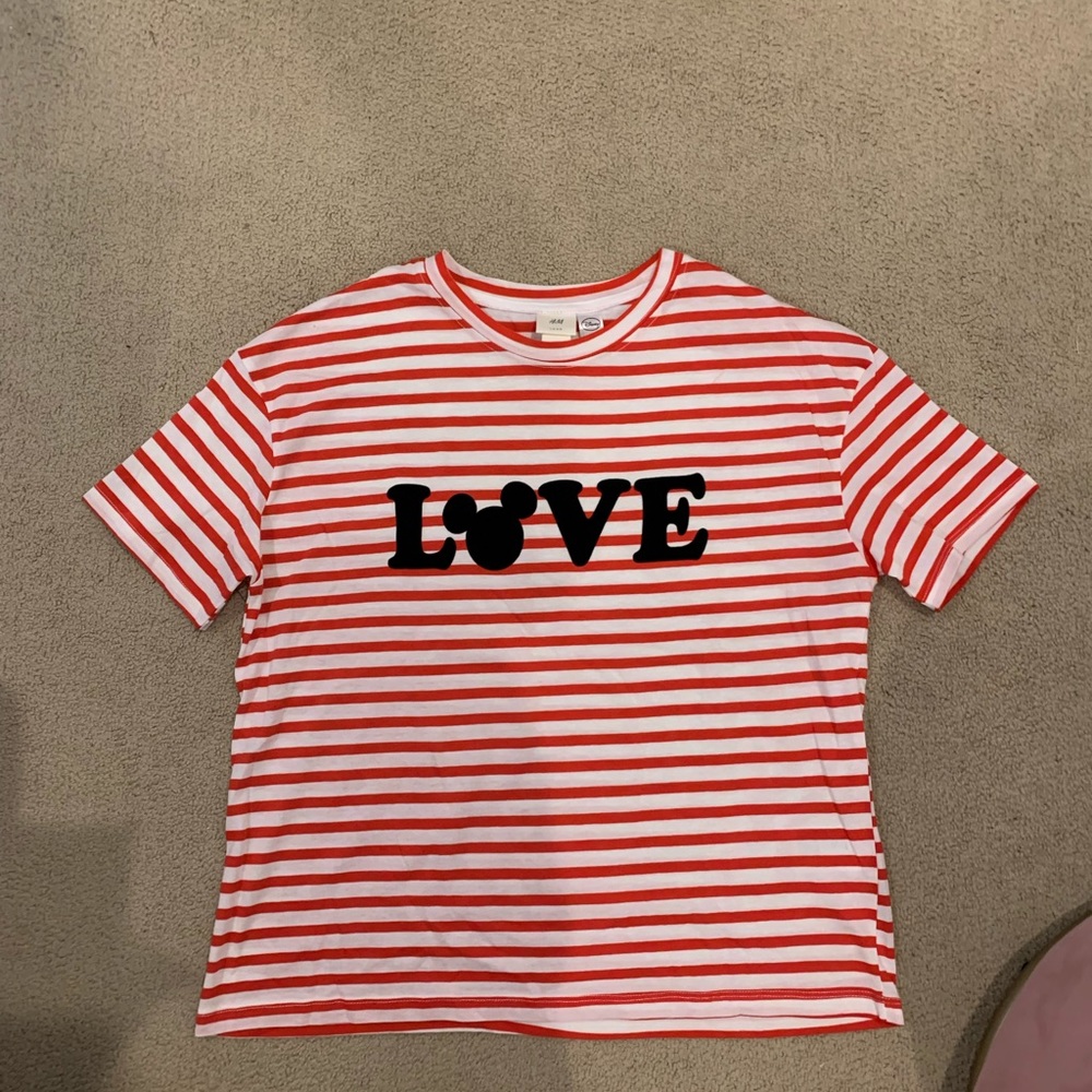 H&M Mickey Mouse LOVE Top